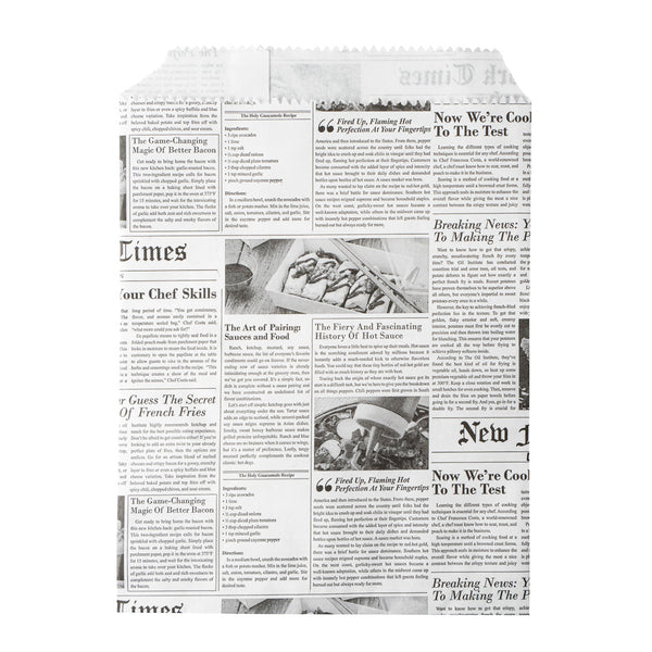 Restaurantware Bag Tek Newsprint Paper Bag - 7" X 5" - 100 Count Box