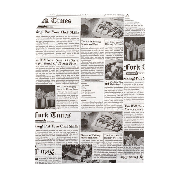 Restaurantware Bag Tek Newsprint Paper Bag - 7" X 5" - 100 Count Box