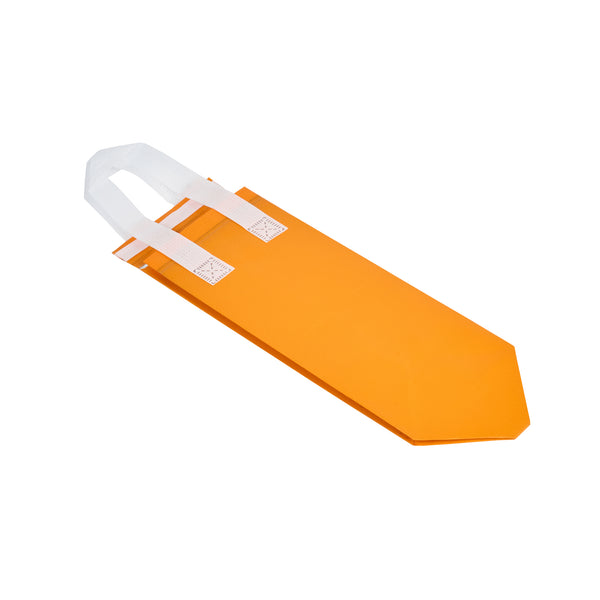 Restaurantware Bag Tek Orange Insulated Take Out Bag - Tamper-Evident - 4 3/4" X 4" X 11" - 100 Count Box
