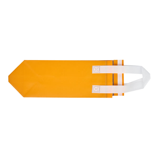 Restaurantware Bag Tek Orange Insulated Take Out Bag - Tamper-Evident - 4 3/4" X 4" X 11" - 100 Count Box