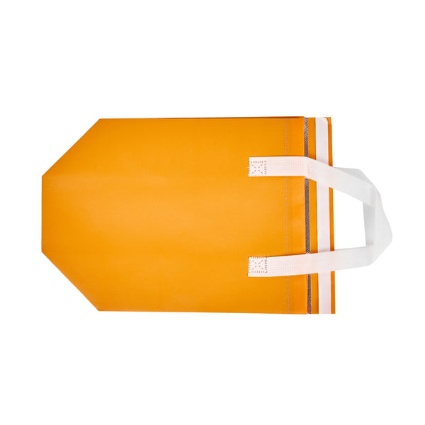 Restaurantware Bag Tek Orange Insulated Take Out Bag - Tamper-Evident - 9 1/2" X 6" X 10 1/4" - 100 Count Box