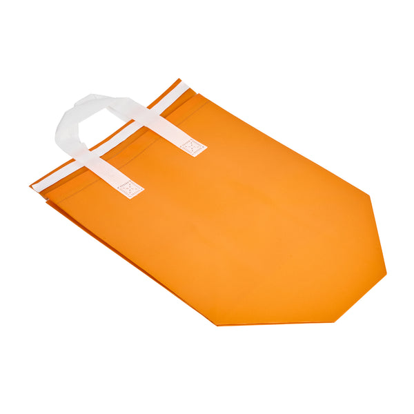 Restaurantware Bag Tek Orange Insulated Take Out Bag - Tamper-Evident - 10 1/4" X 6 3/4" X 11" - 100 Count Box