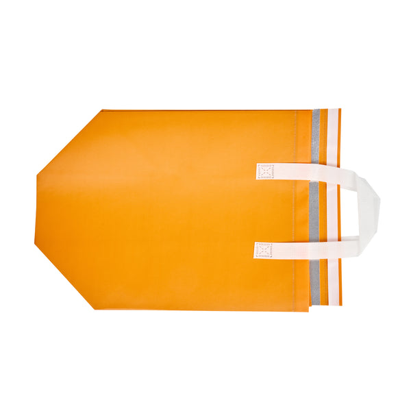 Restaurantware Bag Tek Orange Insulated Take Out Bag - Tamper-Evident - 11 3/4" X 7 3/4" X 12 1/2" - 100 Count Box