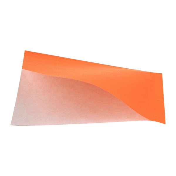 Restaurantware Bag Tek Tangerine Orange Paper Small Double Open Bag - Greaseproof - 6 1/4" X 4 3/4" - 100 Count Box