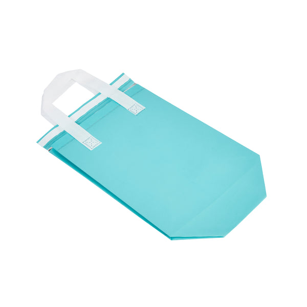 Restaurantware Bag Tek Teal Insulated Take Out Bag - Tamper-Evident - 8 1/4" X 4 1/4" X 10 3/4" - 100 Count Box