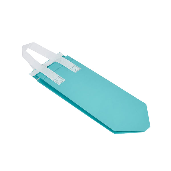 Restaurantware Bag Tek Teal Insulated Take Out Bag - Tamper-Evident - 4 3/4" X 4" X 11" - 100 Count Box
