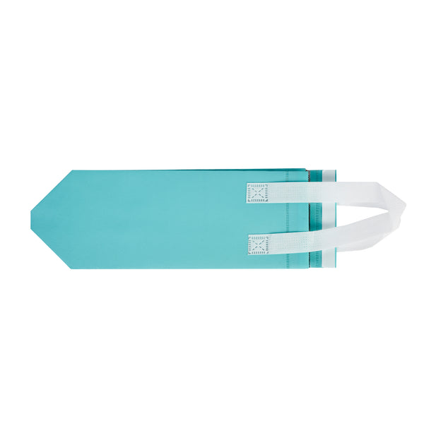 Restaurantware Bag Tek Teal Insulated Take Out Bag - Tamper-Evident - 4 3/4" X 4" X 11" - 100 Count Box