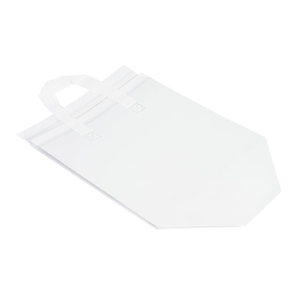 Restaurantware Bag Tek White Insulated Take Out Bag - Tamper-Evident - 10 1/4" X 6 3/4" X 11" - 100 Count Box