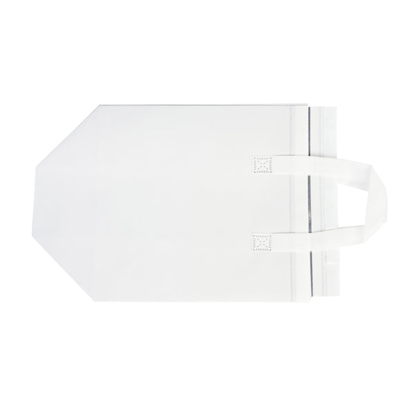 Restaurantware Bag Tek White Insulated Take Out Bag - Tamper-Evident - 10 1/4" X 6 3/4" X 11" - 100 Count Box