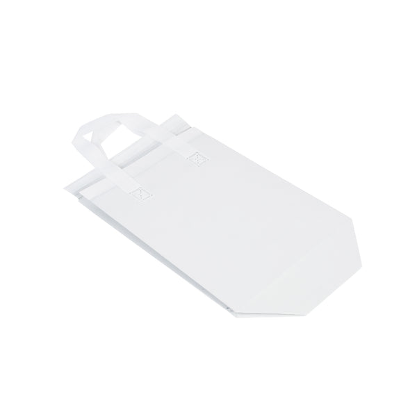 Restaurantware Bag Tek White Insulated Take Out Bag - Tamper-Evident - 8 1/4" X 4 1/4" X 10 3/4" - 100 Count Box