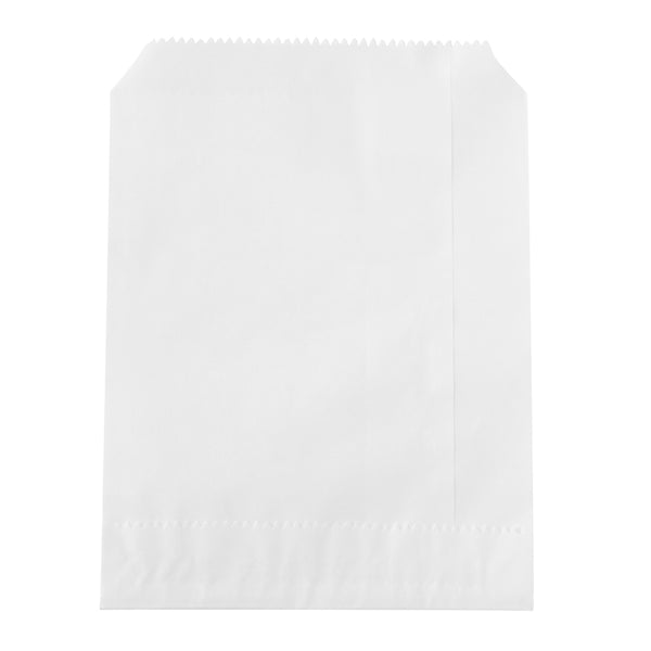 Restaurantware Bag Tek White Paper Bag - 7" X 5" - 100 Count Box