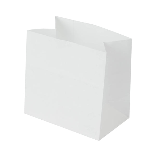 Restaurantware Bag Tek White Paper Small Snack Bag - 4" X 2 1/4" X 3 3/4" - 100 Count Box