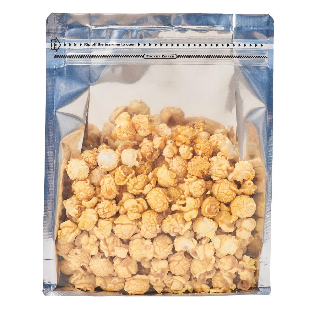 restaurantware Bag Tek White Plastic Large Snack Bag - Double Seal Rip Lock Heat Sealable - 9 1/2" x 7 1/2" x 2 3/4" - 100 count box