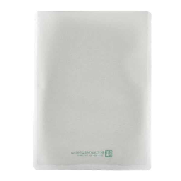 Restaurantware Bag Tek White Plastic Medium Sandwich And Snack Bag - Heat Sealable - 8 3/4" X 6 1/2" - 100 Count Box
