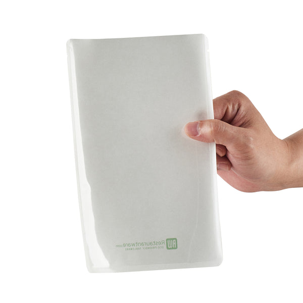 Restaurantware Bag Tek White Plastic Small Sandwich And Snack Bag - Heat Sealable - 8 1/4" X 5 1/4" - 100 Count Box