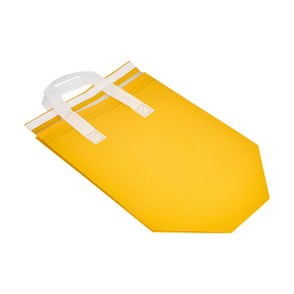 Restaurantware Bag Tek Yellow Insulated Take Out Bag - Tamper-Evident - 9 1/2" X 6" X 10 1/4" - 100 Count Box