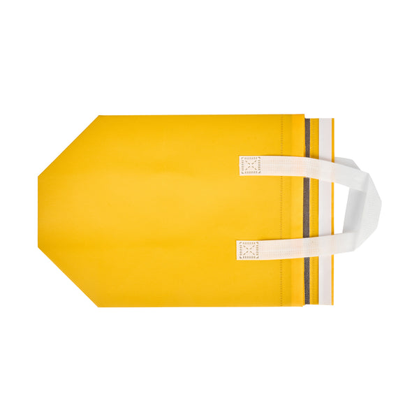 Restaurantware Bag Tek Yellow Insulated Take Out Bag - Tamper-Evident - 9 1/2" X 6" X 10 1/4" - 100 Count Box