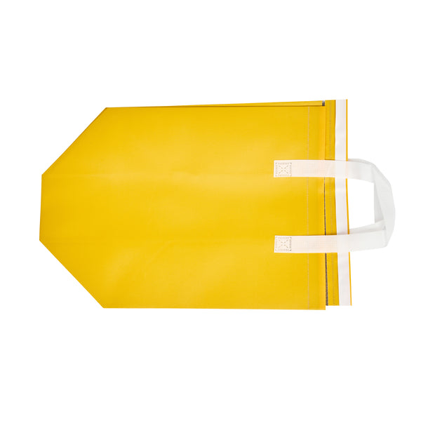 Restaurantware Bag Tek Yellow Insulated Take Out Bag - Tamper-Evident - 11 3/4" X 7 3/4" X 12 1/2" - 100 Count Box