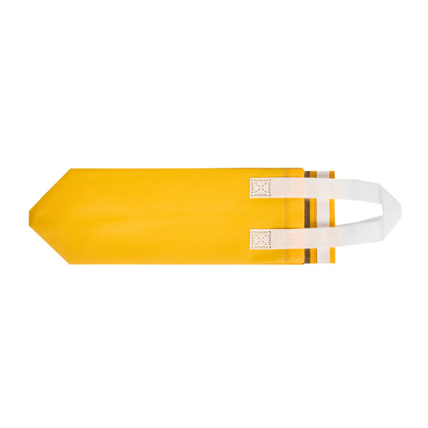 Restaurantware Bag Tek Yellow Insulated Take Out Bag - Tamper-Evident - 4 3/4" X 4" X 11" - 100 Count Box