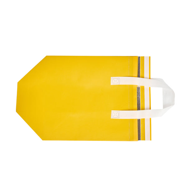 Restaurantware Bag Tek Yellow Insulated Take Out Bag - Tamper-Evident - 10 1/4" X 6 3/4" X 11" - 100 Count Box