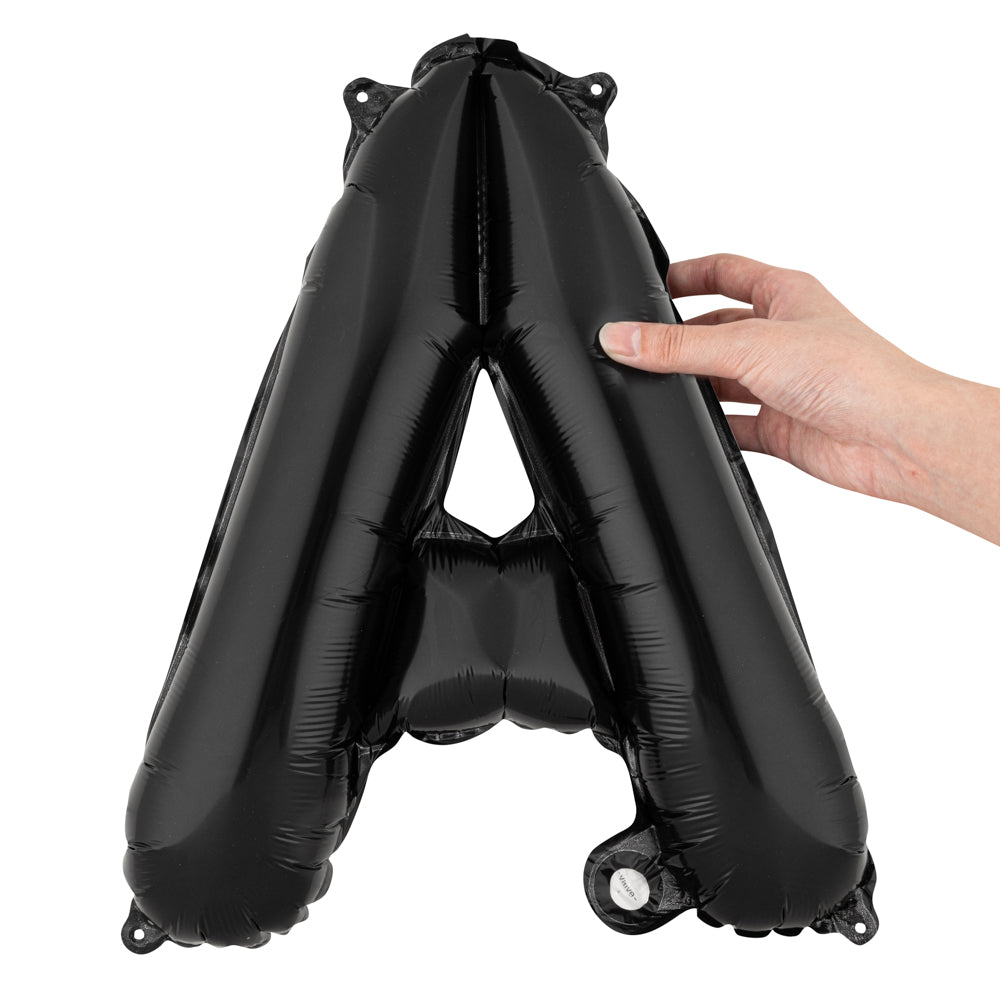restaurantware Balloonify Black Mylar Letter A Balloon - 16" - 1 count box