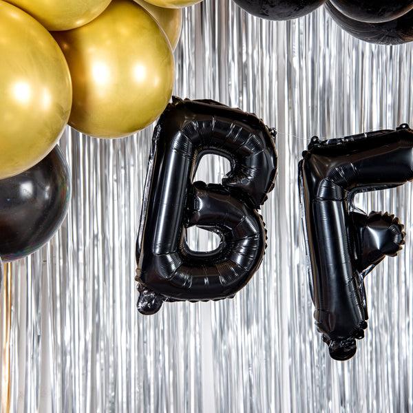 Restaurantware Balloonify Black Mylar Letter B Balloon - 16" - 1 Count Box