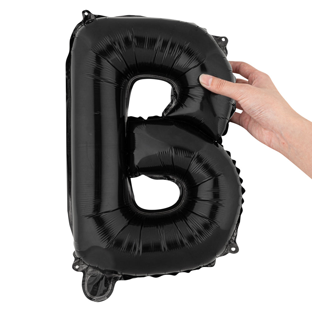 restaurantware Balloonify Black Mylar Letter B Balloon - 16" - 1 count box