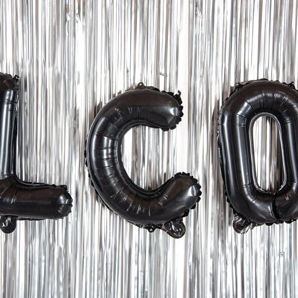 Restaurantware Balloonify Black Mylar Letter C Balloon - 16" - 1 Count Box