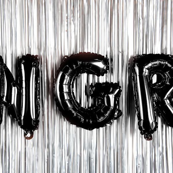 Restaurantware Balloonify Black Mylar Letter G Balloon - 16" - 1 Count Box