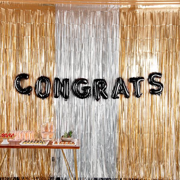 Restaurantware Balloonify Black Mylar Letter G Balloon - 16" - 1 Count Box