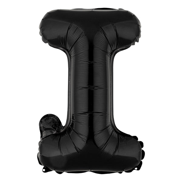 Restaurantware Balloonify Black Mylar Letter I Balloon - 16" - 1 Count Box