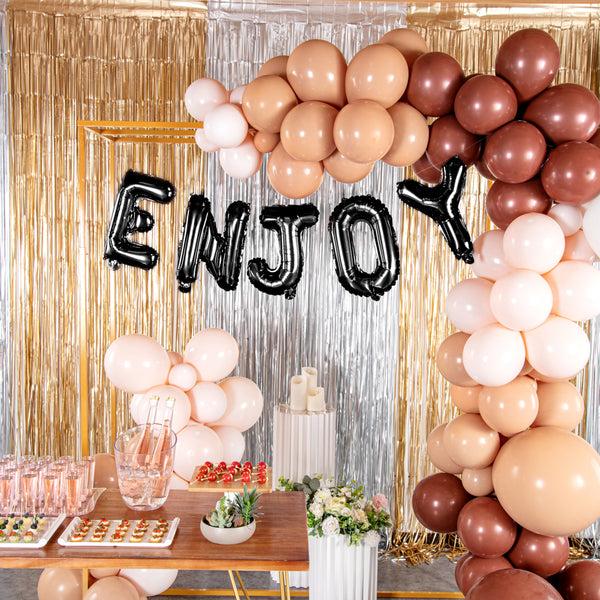 Restaurantware Balloonify Black Mylar Letter J Balloon - 16" - 1 Count Box