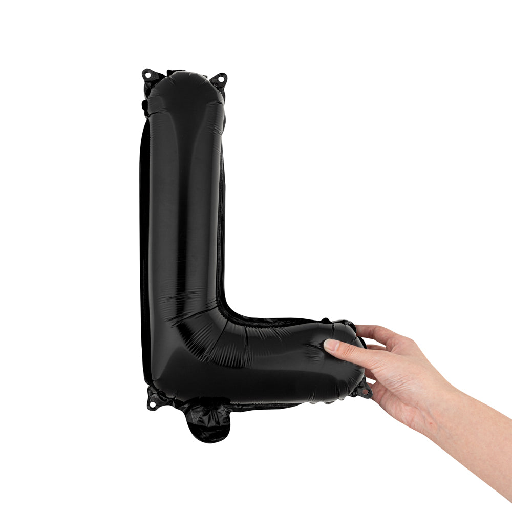 restaurantware Balloonify Black Mylar Letter L Balloon - 16" - 1 count box