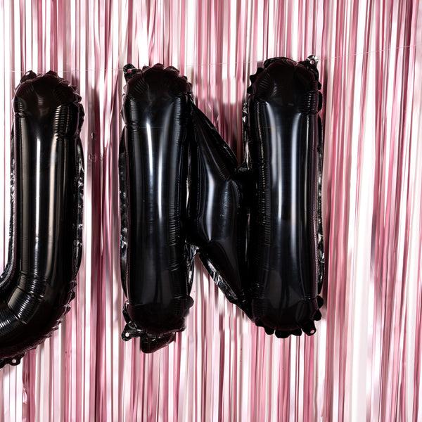 Restaurantware Balloonify Black Mylar Letter N Balloon - 16" - 1 Count Box