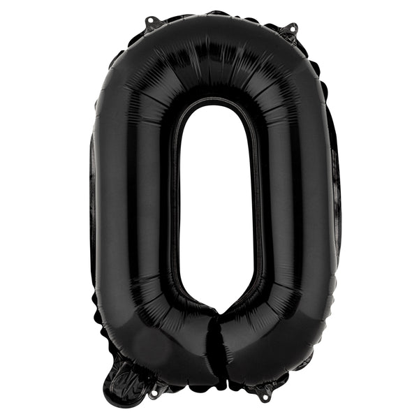 Restaurantware Balloonify Black Mylar Letter O Balloon - 16" - 1 Count Box