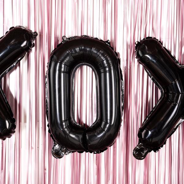 Restaurantware Balloonify Black Mylar Letter O Balloon - 16" - 1 Count Box