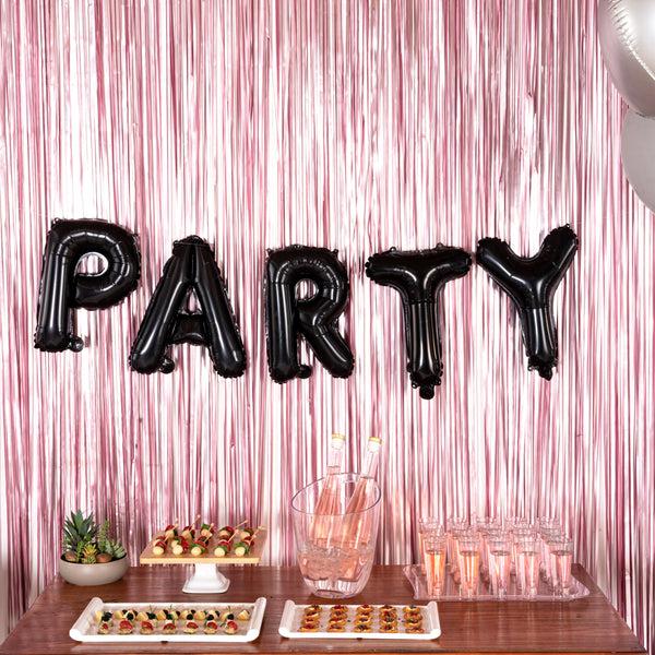 Restaurantware Balloonify Black Mylar Letter T Balloon - 16" - 1 Count Box