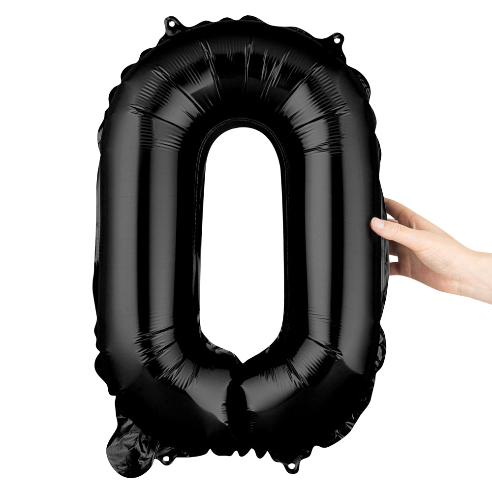restaurantware Balloonify Black Mylar Number 0 Balloon - 16" - 1 count box