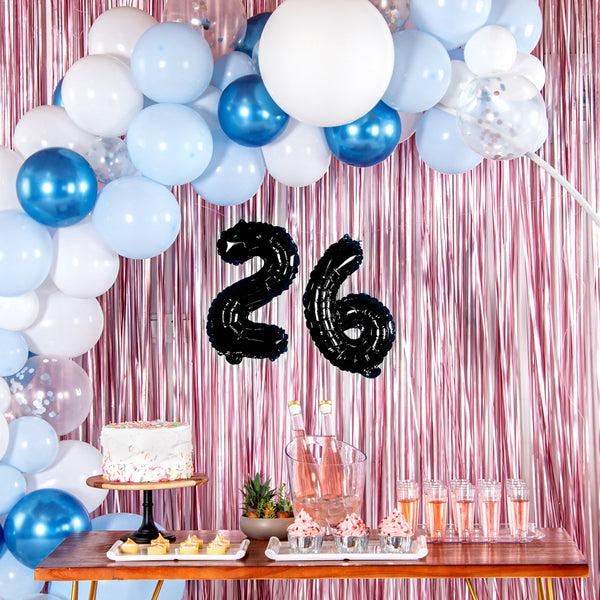 Restaurantware Balloonify Black Mylar Number 2 Balloon - 16" - 1 Count Box