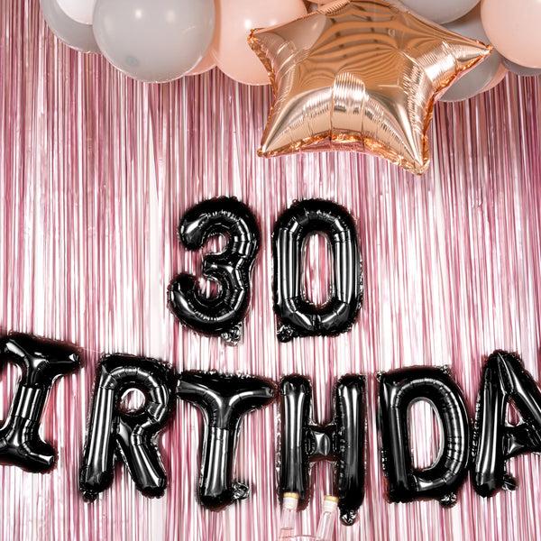 Restaurantware Balloonify Black Mylar Number 3 Balloon - 16" - 1 Count Box