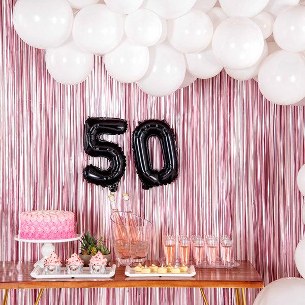 Restaurantware Balloonify Black Mylar Number 5 Balloon - 16" - 1 Count Box