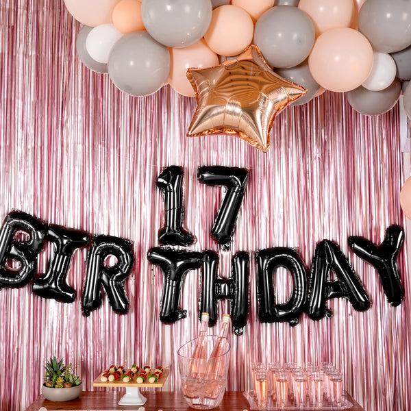 Restaurantware Balloonify Black Mylar Number 7 Balloon - 16" - 1 Count Box