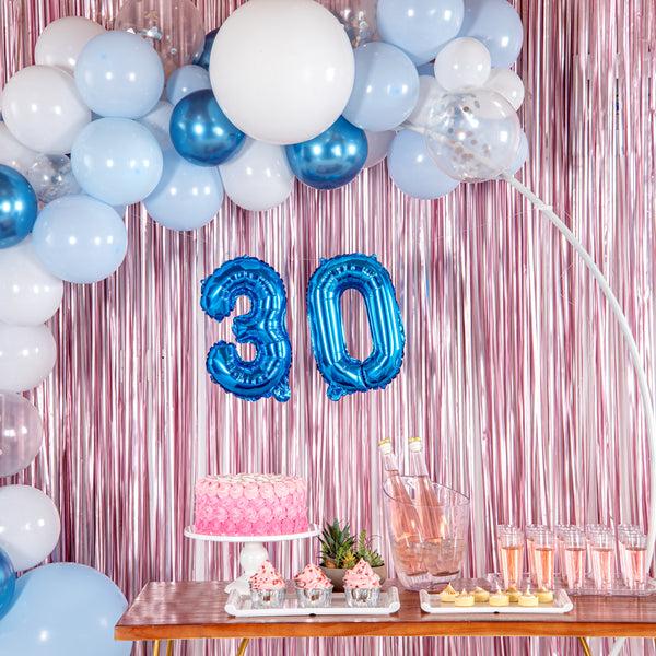 Restaurantware Balloonify Blue Mylar Number 0 Balloon - 16" - 1 Count Box