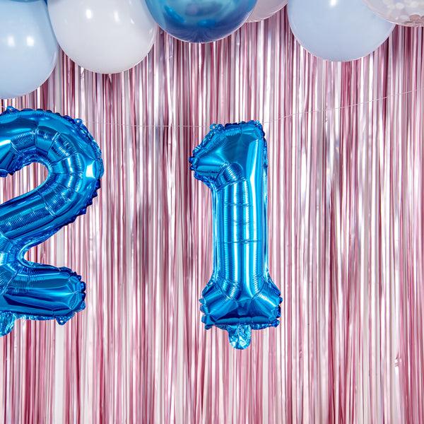 Restaurantware Balloonify Blue Mylar Number 1 Balloon - 16" - 1 Count Box