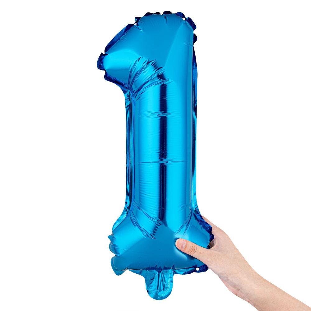 restaurantware Balloonify Blue Mylar Number 1 Balloon - 16" - 1 count box