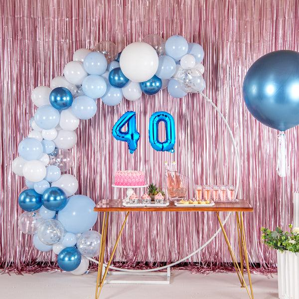 Restaurantware Balloonify Blue Mylar Number 4 Balloon - 16" - 1 Count Box