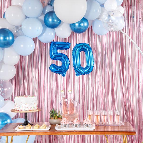 Restaurantware Balloonify Blue Mylar Number 5 Balloon - 16" - 1 Count Box