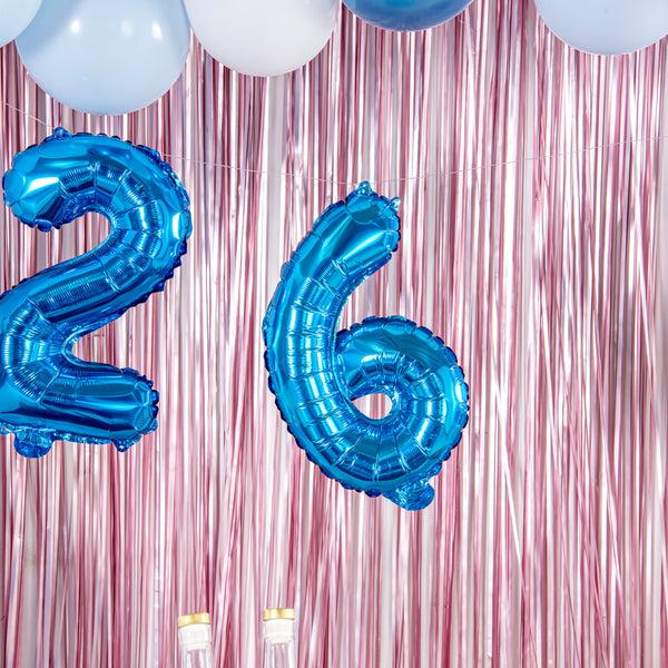 Restaurantware Balloonify Blue Mylar Number 6 Balloon - 16" - 1 Count Box