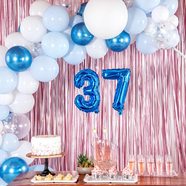 Restaurantware Balloonify Blue Mylar Number 7 Balloon - 16" - 1 Count Box
