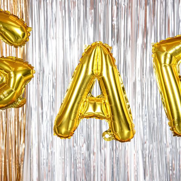 Restaurantware Balloonify Gold Mylar Letter A Balloon - 16" - 1 Count Box
